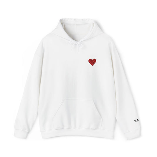 Unisex Heavy Blend™ Hooded Sweatshirt With Customizable Left Wrist Initials