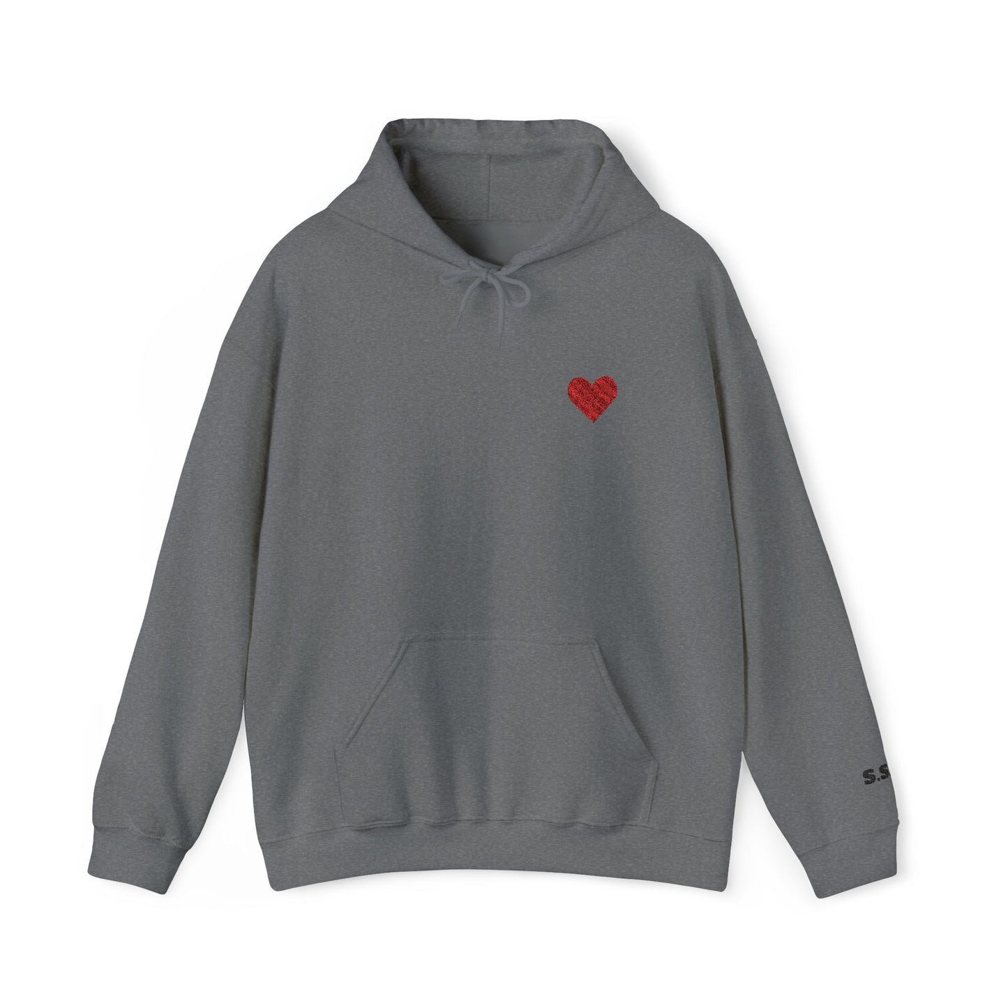 Unisex Heavy Blend™ Hooded Sweatshirt With Customizable Left Wrist Initials