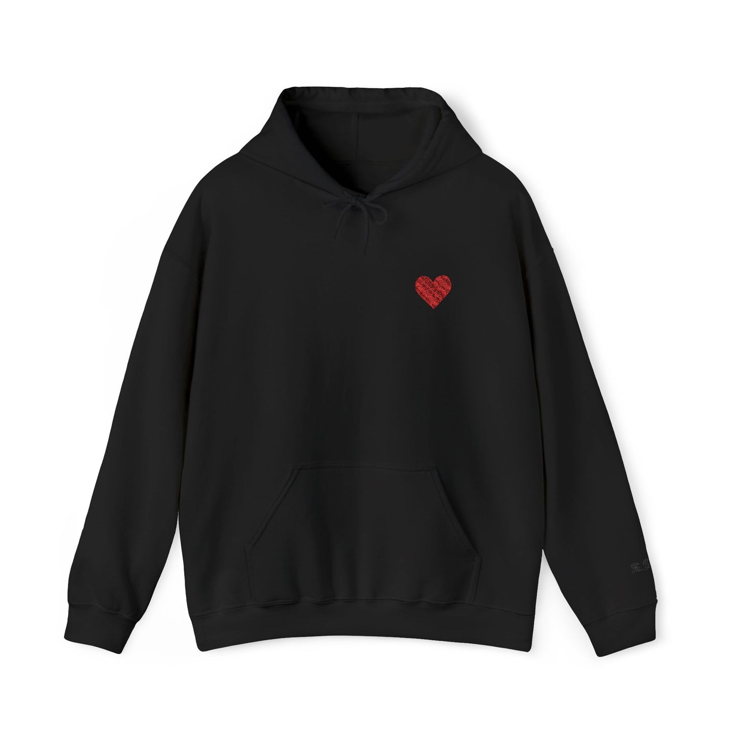Unisex Heavy Blend™ Hooded Sweatshirt With Customizable Left Wrist Initials